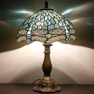 Tiffany Style Table Desk Lamp Light Stained Glass Dragonfly Sea Blue Home Decor. Fixed Price $85.99.