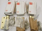 Hager Spring 1251/1250 Lot Of Hinges Steel Gold 3.5"X3.5" Nos. Fixed Price $26.00.