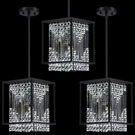 Dolaimy House 3 Pack 1 Light Hanging Kitchen Island 9" Crystal Modern Pendants. Fixed Price $99.95.
