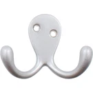 Double Robe Hook, 2-1/8" High, 1" Projection, Satin Chrome By Stone Harbor Hardw. Fixed Price $17.18.
