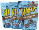 Flipz Milk Chocolate Covered Pretzels 5 Oz 3-BAGS. Fixed Price $21.67.