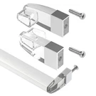 2 Set Clear Acrylic Shower Door Towel Bar Brackets For Alumax Basco Framed Sl.... Fixed Price $14.44.