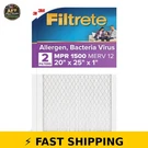 Filtrete 20X25X1 Hvac Air Filter Mpr 1500 Merv 12 2-PACK. Fixed Price $54.99.