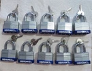 Brinks 44MM 1-3/4" High Security Laminated Padlocks Set Of 10 Keyed Alike. Fixed Price $49.95.