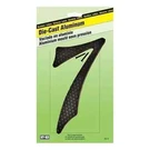 Hy-ko Products DC-5/7 Die Cast Aluminum House Black Number 7- 4.5". Fixed Price $13.33.