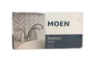 Moen Banbury 4 In. Centerset Double Handle Low-arc Bathroom Faucet Chrome. Fixed Price $41.54.