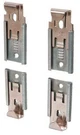 Nickel Plated Adjustable Mirror Clip Set For 1/4" Beveled By Laur. Fixed Price $15.00.
