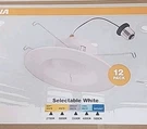 Sylvania 6" Led Recessed Lights 12 Pack RT5/6 65W Selectable White New. Fixed Price $34.99.