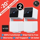 Wyze - V3 Indoor/outdoor 1080P Pan/tilt/zoom Camera Lot Of 2PCS. Fixed Price $60.00.