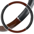 Motor Trend Leather Grip Wood Steering Wheel Cover For Trucks Big Rigs Large 18". Fixed Price $19.99.