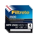 3M Filtrete 2500 Air Filter 20X20X1 Allergen Ultrafine Hvac Furnace 4 Pack. Fixed Price $39.99.