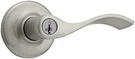 Kwikset 405BL-S Nickel Balboa Reversible Keyed Entry Door Leverset With Smartkey. Fixed Price $42.34.