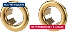 Sink Overflow Ring Brushed Gold: Arcora 2 Pack Bathroom Kitchen Basin Trim. Fixed Price $10.90.