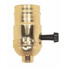 Brass Light Socket Plated 3-TERMINAL 2 Circuit Medium Edison Base, Gold. Fixed Price $10.52.