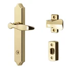 Surface Mount Storm Door Handle With Lock & Key, Bright Brass, 4-POSTS, Ideal. Fixed Price $92.74.