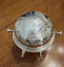 Antique Rogers Smith & Co New Haven Silver Plate Revolving Dome Butter Dish 1874. Fixed Price $245.00.