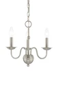 Livex Lighting 52163 Nickel Windsor 3-LIGHT 14"W Taper Candle Chandelier. Fixed Price $159.96.