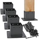 Pack 4X4 Stainless Steel Post Base 3.5"X3.5" Deck Railing Flange Anchor Black. Fixed Price $99.99.