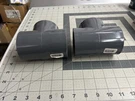 Nos 2-PACK Lot Genova 2" Threaded Sch 80 Pvc Fip Tee Female Fitting Gray 354528. Fixed Price $22.19.