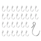 30 Pack Shaped Hooks Stainless Steel Metal Hangers Hanging For Diy Cr.... Fixed Price $14.36.