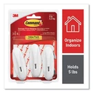 Command Large Hooks, Metal Wire, White/silver, Supports 5 Lb, 3/PACK. Fixed Price $17.62.