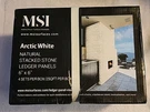 Msi Arctic White Ledger Panels 6" X Marble Wall Tile 2.0 Sq Ft Per Case. New!. Fixed Price $45.95.