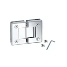 Brixwell Solid Brass Shower HINGE,180-DEGREE,10-12MM Glass,bright Chrome Finish. Fixed Price $129.89.