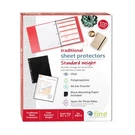 C-line Traditional Standard Weight Poly Sheet Protectors, Clear, 8.5 X. Fixed Price $17.89.