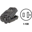 (20)-LEVITON 15A 125V 2-WIRE 2-POLE Hinged Cord Connector, Black 017-00102-0EP. Fixed Price $74.89.