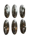 Lot Of 6X 3M Traditional Plastic Hook, Large, Brushed Nickel 17053BN *no Sticker. Fixed Price $23.99.