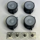 Tente (4 Pack) Wheels For Double Stack Plate Base Sz 3.8"D X 3"W, 700608. Fixed Price $19.04.