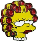 Enamel Pin - Lisa Simpson Hair Rollers Tv Gift Glitter Badge Button Lapel #4073. Fixed Price $11.99.