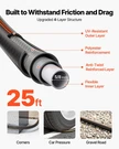 Vevor 25 Ft Heavy Duty Rubber Garden Hose 150PSI, 4-LAYER Non-kink. Fixed Price $26.99.