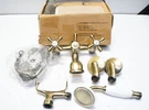 Read! Kingston Brass KS266SN Clawfoot Tub 6" Adjustable Center, Brushed Nickel. Fixed Price $124.99.