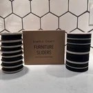 Simple Craft 16 Piece Furniture Sliders New FELT/8 Smooth Plastic Easy Moving. Fixed Price $19.99.