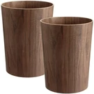 Pack 2.3 Gallons Wood Trash Can Wastebasket Natural Round .... Fixed Price $92.50.