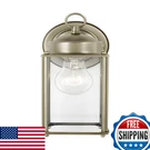 Generation Lighting 8593-965 Castle Clear Glass Outdoor Wall Sconce. Fixed Price $78.11.