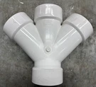 Nibco 4834 3" 45-DEGREE Double Wye Hub Pvc Dwv K265700 ( Sold As Lot Of ). Fixed Price $95.00.