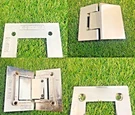 Cr Laurence 135 Glass-to-glass Geneva Hinge Parts Chrome. Fixed Price $11.01.