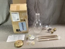 Kichler 42456NBRCS Everly Mini 1-LIGHT Pendant Natural Brass Clear Shade Ding. Fixed Price $120.00.