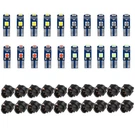 Blyilyb 20PACK Mix Color T5 2721 37 Wedge Led Bulb PC74 Twist Sockets Repl.... Fixed Price $22.99.