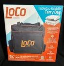 Loco Cookers 16" Tabletop Griddle Carry Bag Cover W/ 4 Pockets LCGTT16CV - Black. Fixed Price $7.99.