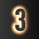 Lmp 12V Dc Low Voltage Led House Numbers Address 8 Inches, Modern Lig.... Fixed Price $69.23.