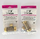 Sharkbite Brass 1/2" Pvc X Push-to-connect Slip Tee, #UIP364A, Packs. Fixed Price $32.95.