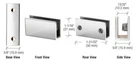 Crl EH38 Chrome Long Set Screw Clamp For 1/4" To 5/16" Glass. Fixed Price $14.72.