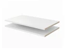 Easy Track 24 In. X 14 Classic White Wood Shelves (2-PACK) New (34C). Fixed Price $48.98.