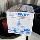 Saniflo Saniswift Drain Pump 3/10 Hp 115V 18 Gpm 50 Psi Noise Reduce SAN021. Fixed Price $230.00.