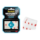 Scotch-mount Clear Double-sided Mounting Strips 410H-ST, X 3. Fixed Price $10.59.
