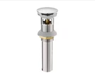 Homemystique Bathroom Sink Pop-up Drain With Overflow Polished Chrome. Fixed Price $19.99.