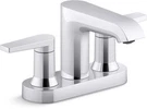 Kohler 97094-4-CP Faucet 4" Centerset Polished Chrome 1.2 Gpm Metal Handles. Fixed Price $204.80.